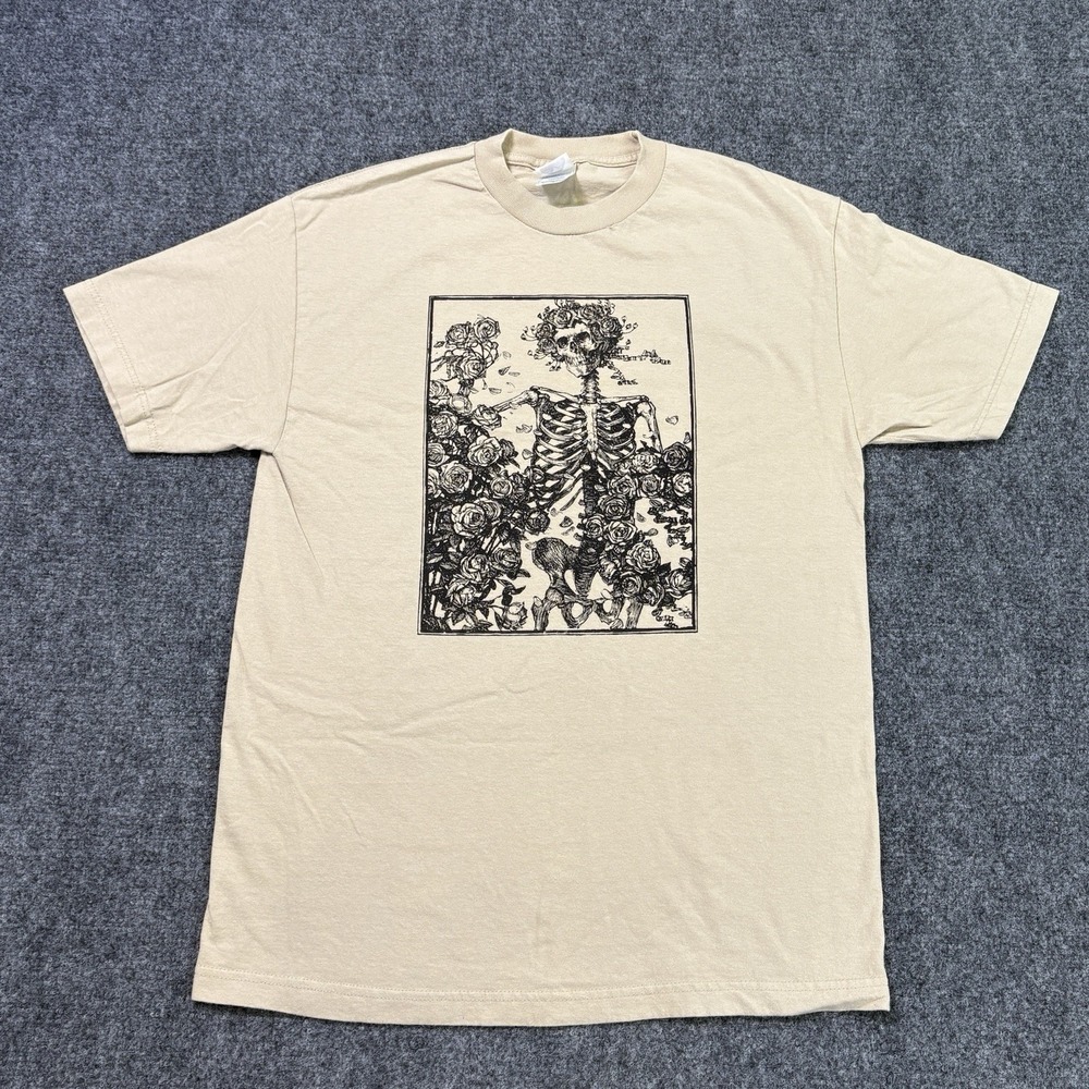 Vintage Grateful Dead T-Shirt Men's Large Bertha Skeleton Roses Y2K Band Tour